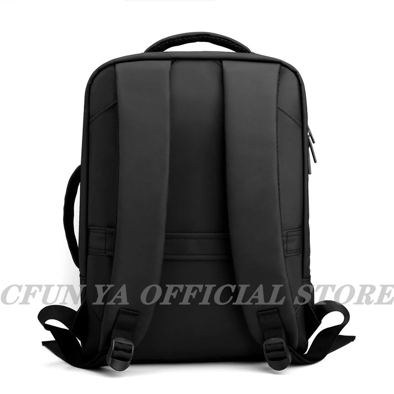 CFUN YA Luxury Black Men Travel Backpack Nylon 15.6 Inch Laptop Backpacks Multi-function Teenager Boys Handbag Schoolbag Bagpack