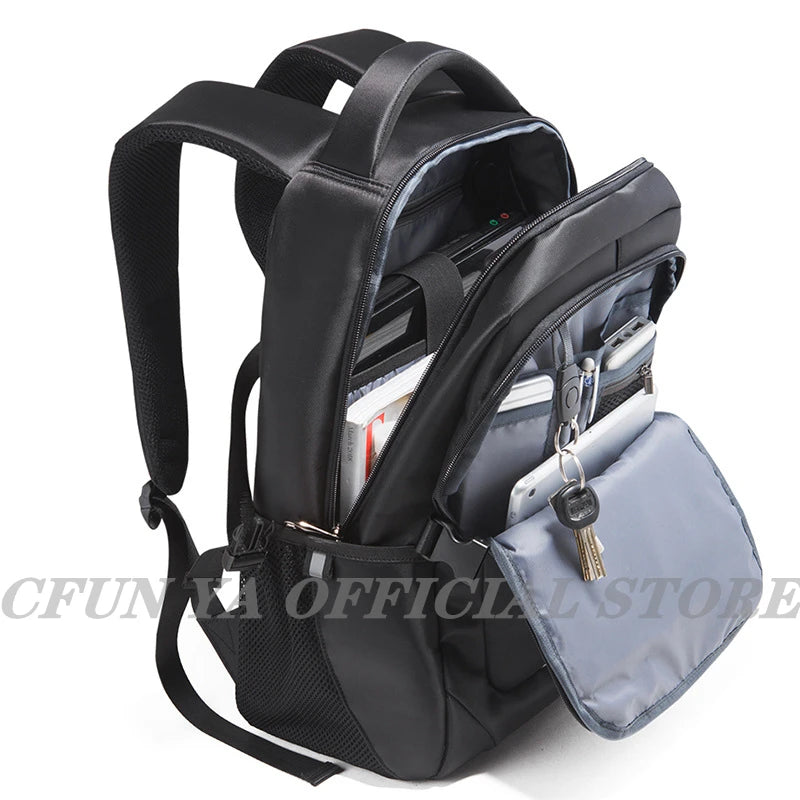 CFUN YA Luxury Business Backpack For Men Women 15.6" Laptop Bag USB Schoolbag Rucksack Computer Backbag Mochila Travel Daypack
