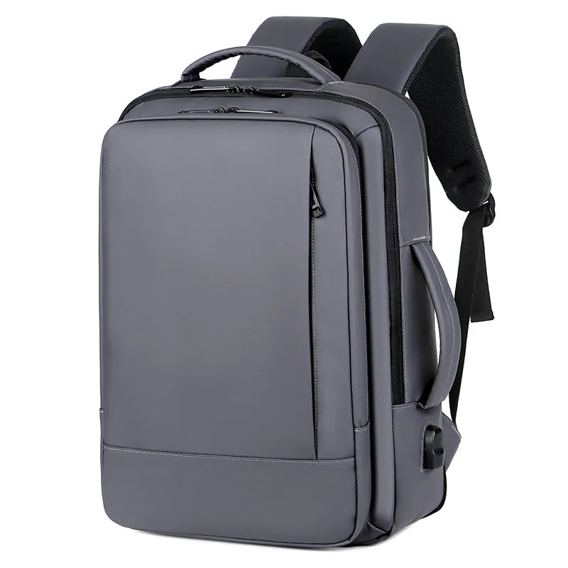 CFUN YA Luxury USB Backpack Men's Business Shoulder Bag Waterproof Expansion 15.6 Computer Bag Purpose College Student Schoolbag