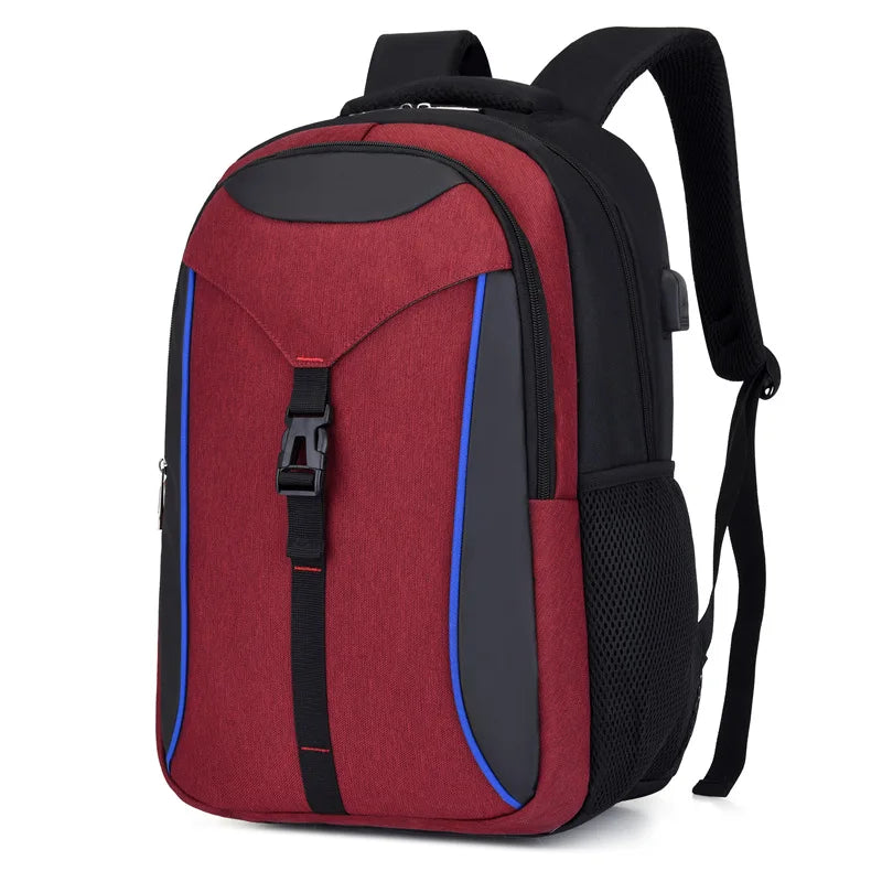 CFUN YA New Design Men's Backpack Large 15.6 Computer Bag Pack USB Charge Travel Rucksack Teenager Schoolbag Students Bookbag
