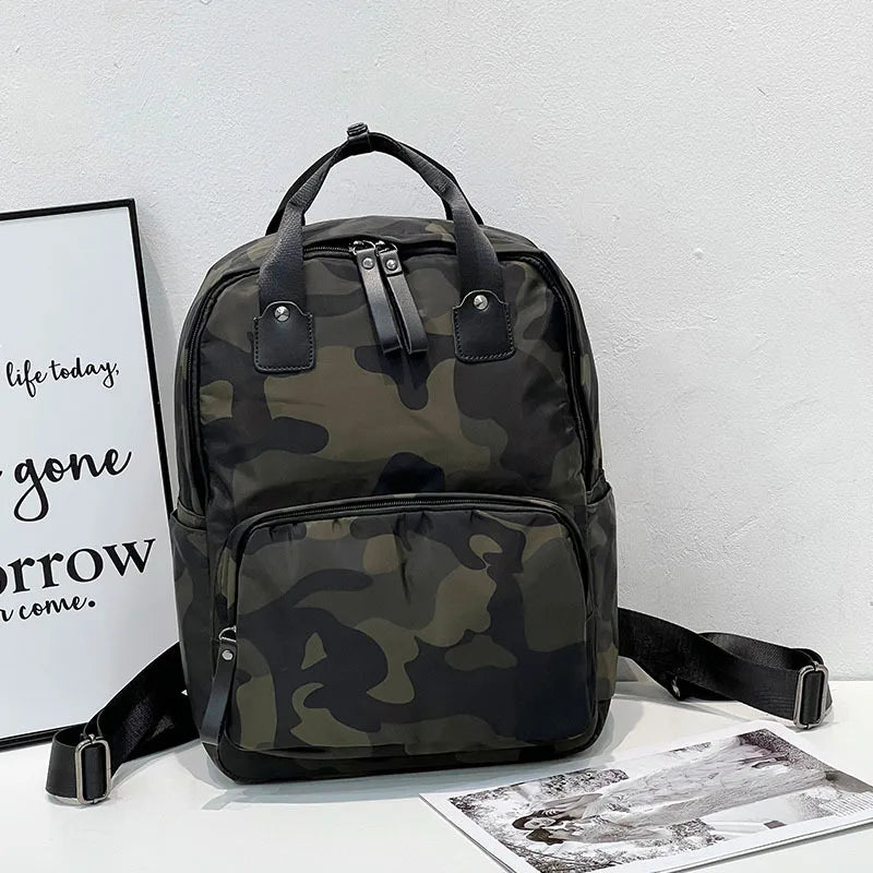 CFUN YA New Fashion Women Backpack 14 Inch Laptop Back Pack Waterproof Female Travel Bagpack Students Schoolbag Unisex Rucksack