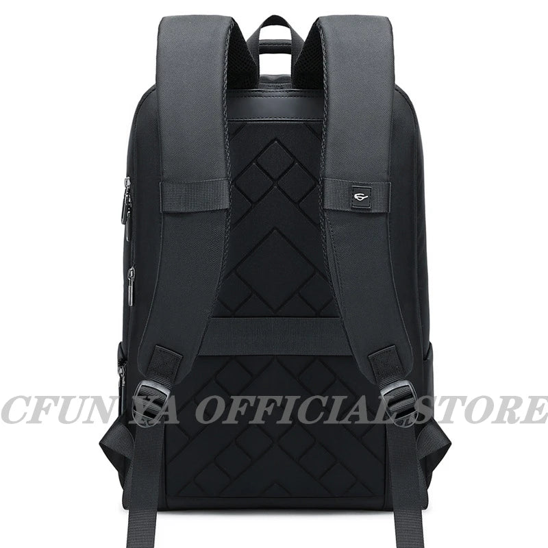 CFUN YA New Luxury Black 15.6 Inch Laptop Bag Backpack Large Men Women Bagpack Business Anti-Theft Backpacks Rucksack Schoolbag