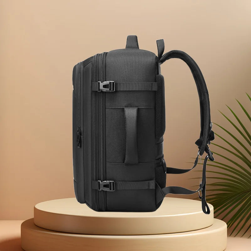 CFUN YA New Luxury Business Backpack Men Expandable 17 Laptop Backpack Anti-Theft Travel Knapsack Student Schoolbag Male Handbag
