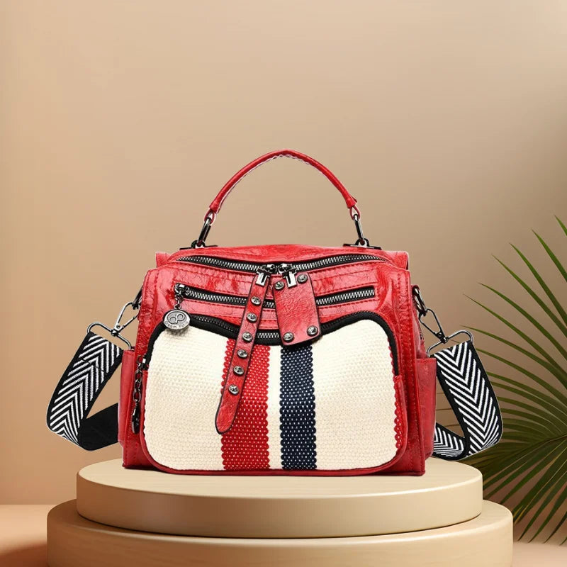 CFUN YA New Luxury Fashion Backpack For Women Multi-Pockets Teen Girls Shoulder Crossbody Bag Female Handbag Travel Bagpack 2024
