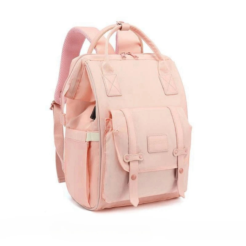 CFUN YA New Luxury Mummy Backpack Large Capacity Nappy Diaper Bagpack USB 14 Inch Laptop Bag For Women Travel Rucksack Mochilas