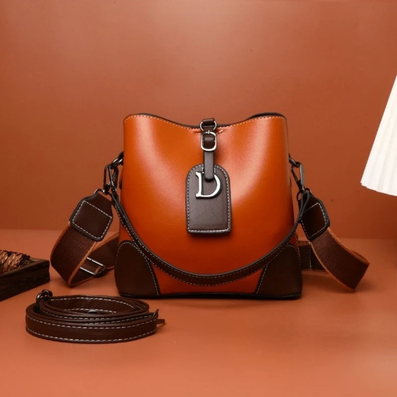 CFUN YA New Trend Bucket Bag For Women PU Leather Female Shoulder Cross Bags Messenger Tote Handbag Ladies сумка женская Blso