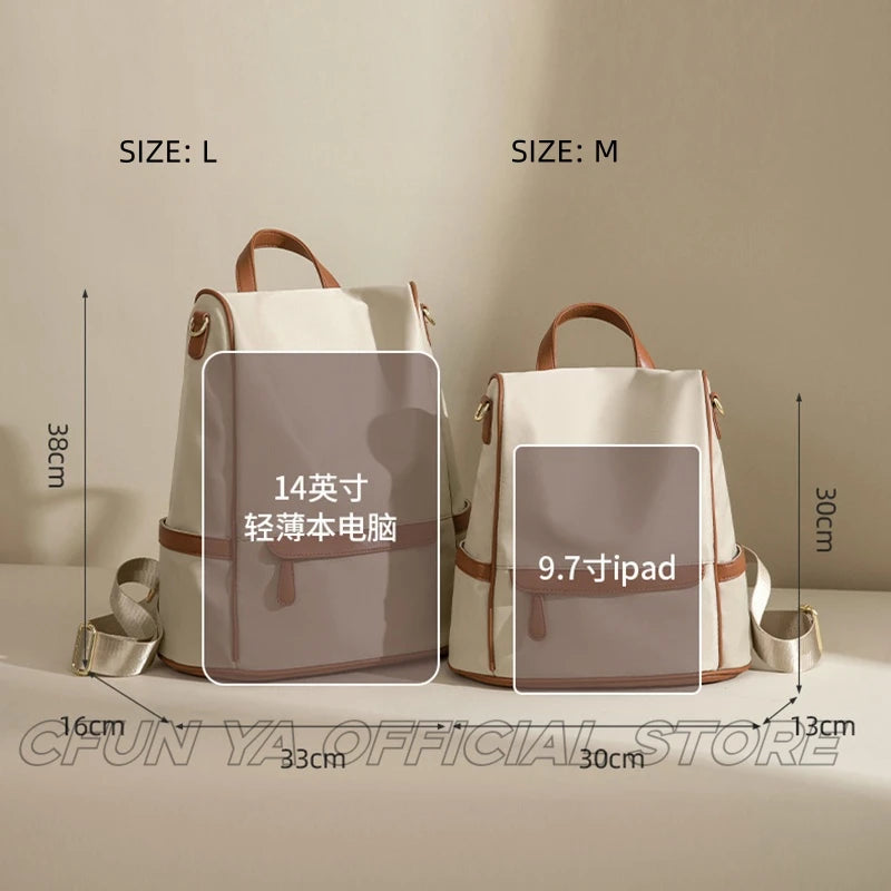 CFUN YA New Trend Fashion Backpack For Women 14 Inch Laptop Bag Bagpack Anti-Theft Travel Rucksack College Schoolbag Mochila