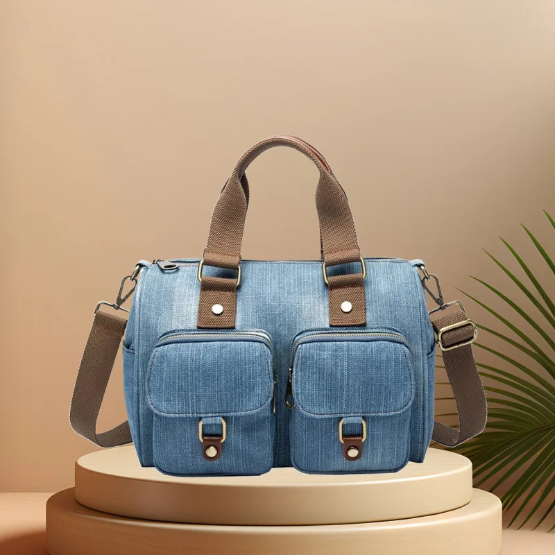 CFUN YA Original Design Demin Shoulder Bag For Women Luxury Travel Messenger Totes Pack Female Handbag Laides Cross Bags Bolsa