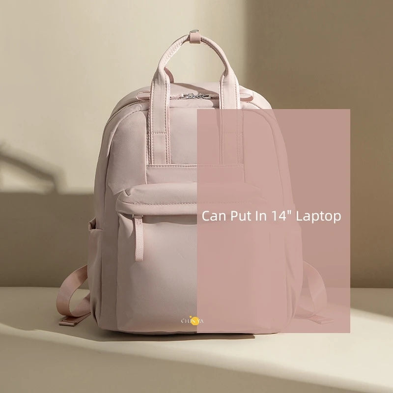 CFUN YA Summer New Anti Theft Backpack Women Backpacks 2023 Travel Rucksack Waterproof 14 Inch Computer Bag Teen Girls Schoolbag