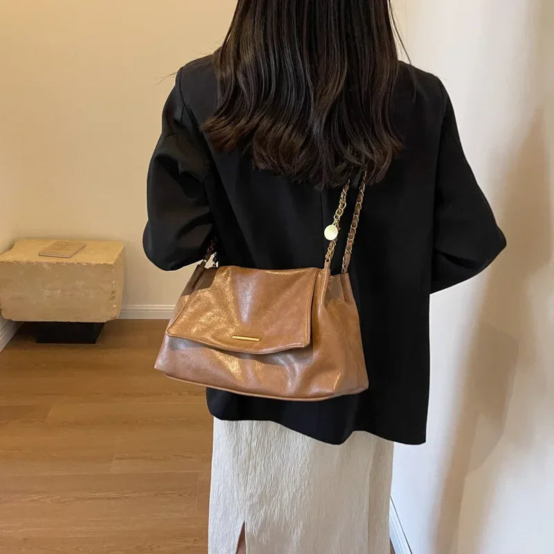 Capacity, armpit tote bag, women's bag, chain one-shoulder crossbody bag