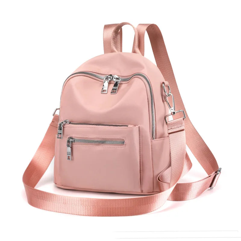 Casual Small Backpack Women Waterproof Nylon School Bags for Teenage Girls High Quality Fashion Travel Shoulder Packbag