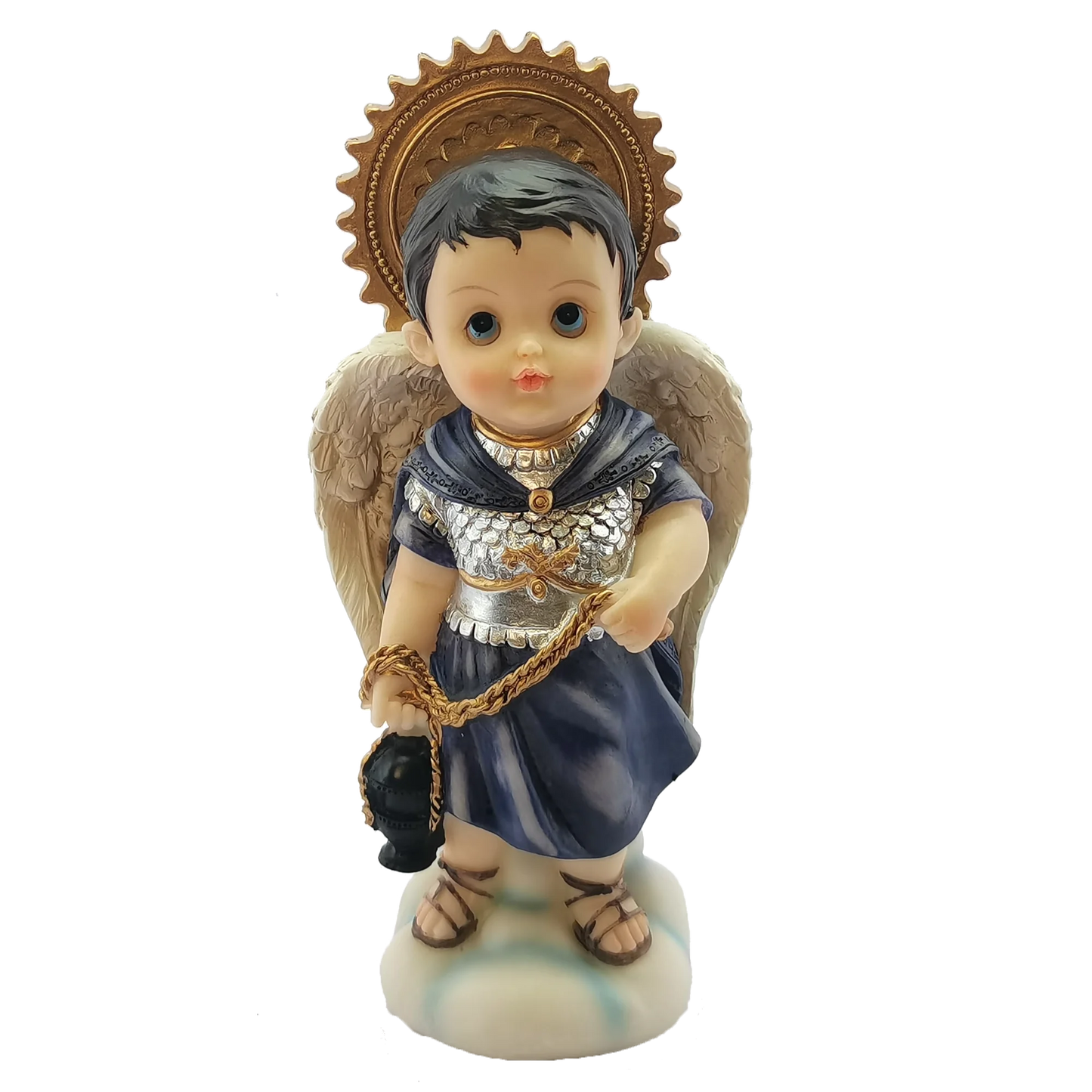 Catholic Statue Seven Archangels Michael Raphael Zadquiel Barachiel Uriel Gabriel Jofiel Cartoon Collection Figurines Set
