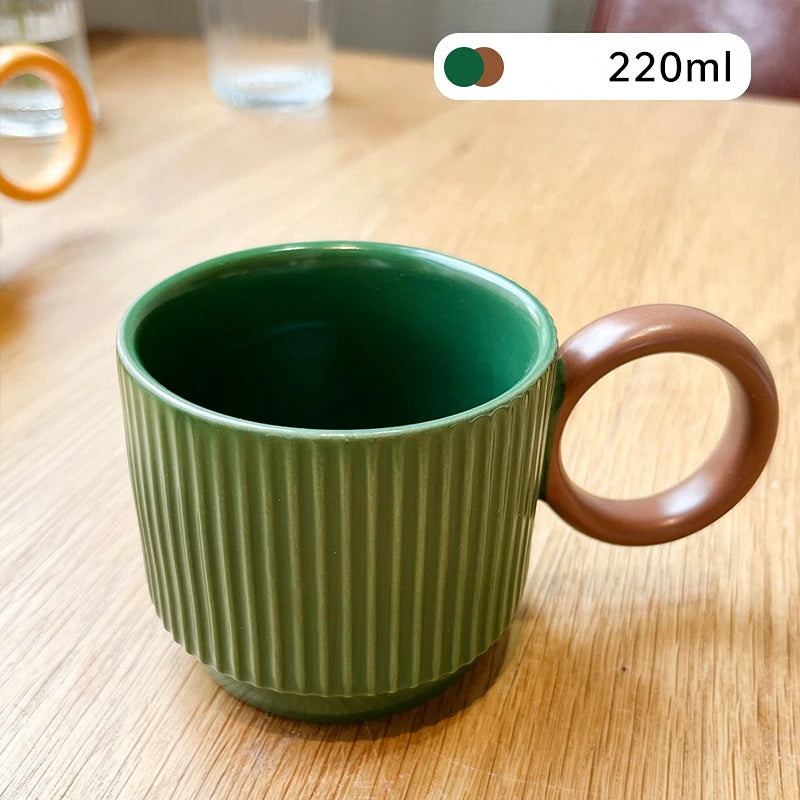 Ceramic Coffee Cup to Go Classic Colored Glaze Mug Original Ceramic Cup Cups and Mugs Free Shipping Ceramics & Pottery Drinkware