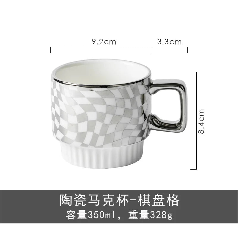 Ceramic Mugs Household Couples Drink Water Mugs Creative Coffee Mugs Water Mugs Women's Tea Mugs Advanced Sense Small Group