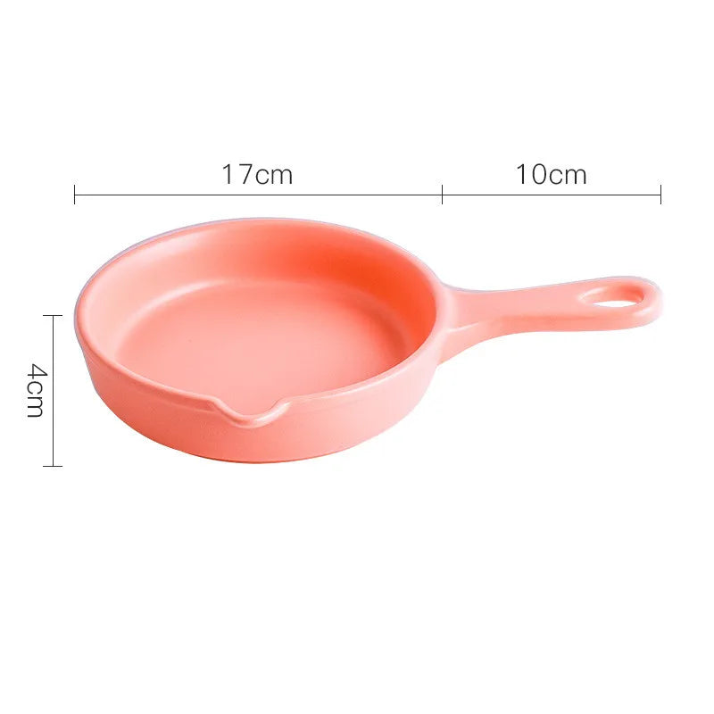 Ceramic Non-Stick Frying Pans Mini Breakfast Steak Omelette Pan Cooking Pots Kitchen Cookware Saucepan Skillet for Gas Stoves
