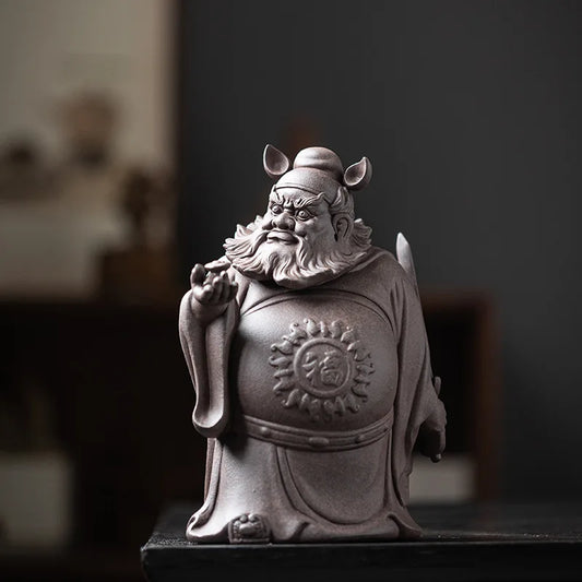 Ceramic Tianshi Zhong Kui Mythological Figure Statue Chinese Lucking Buddha Statues Home Room Office Feng Shui Statue