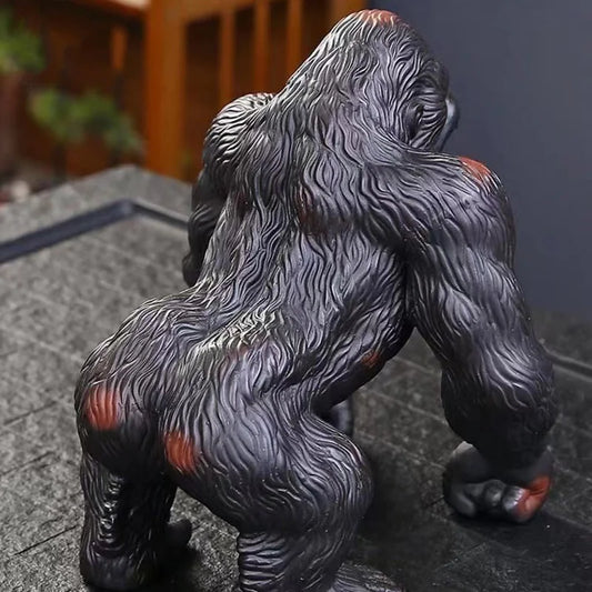 Ceramics Gorilla Animal Figure Statue Traditional Art Sculpture Deluxe Home Living Room, Tea Room Office Decoration Accessories