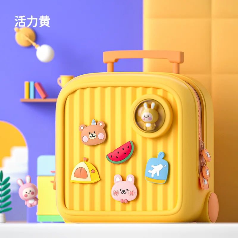 Children Kawaii Backpacks for Girls DIY Cartoon Rabbit School Bags Toddler Boys Schoolbag Cute Kids Book Bags Mochila Escolar