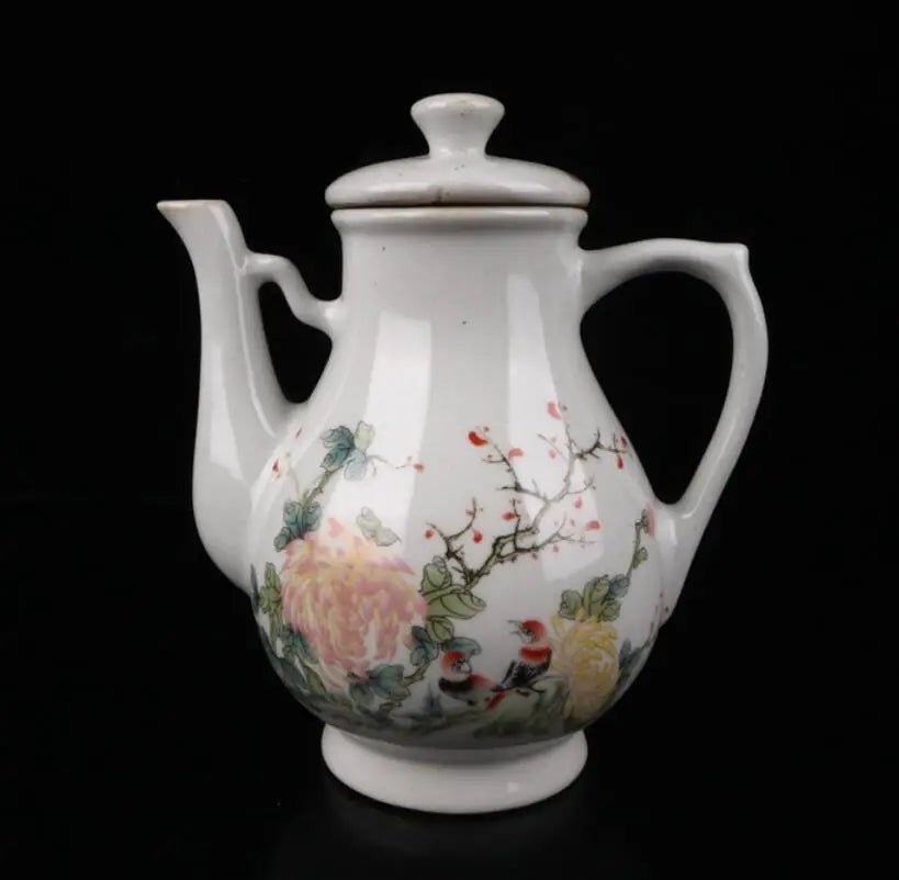 China Pastel ceramic wine pot teapot crafts statue