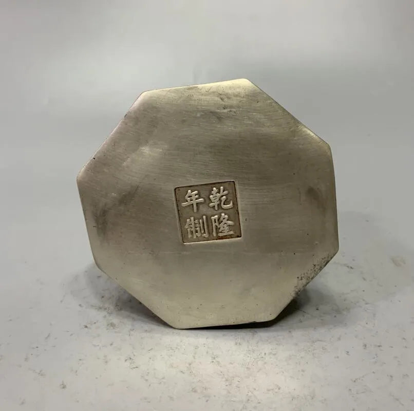China White copper archaize Guanyin bodhisattva crafts statue