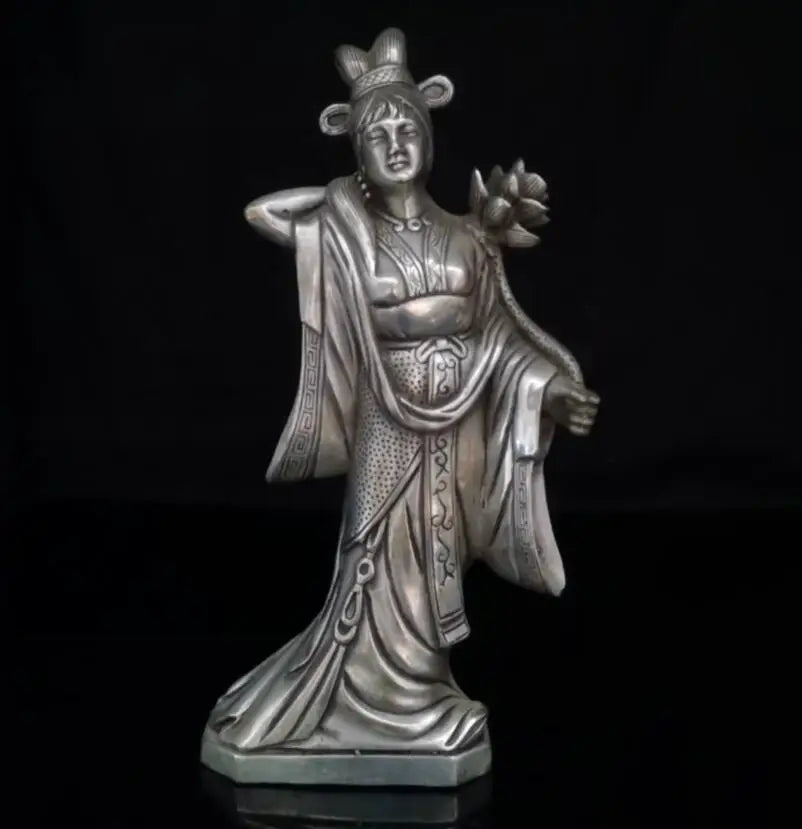 China White copper eight immortals crafts statue