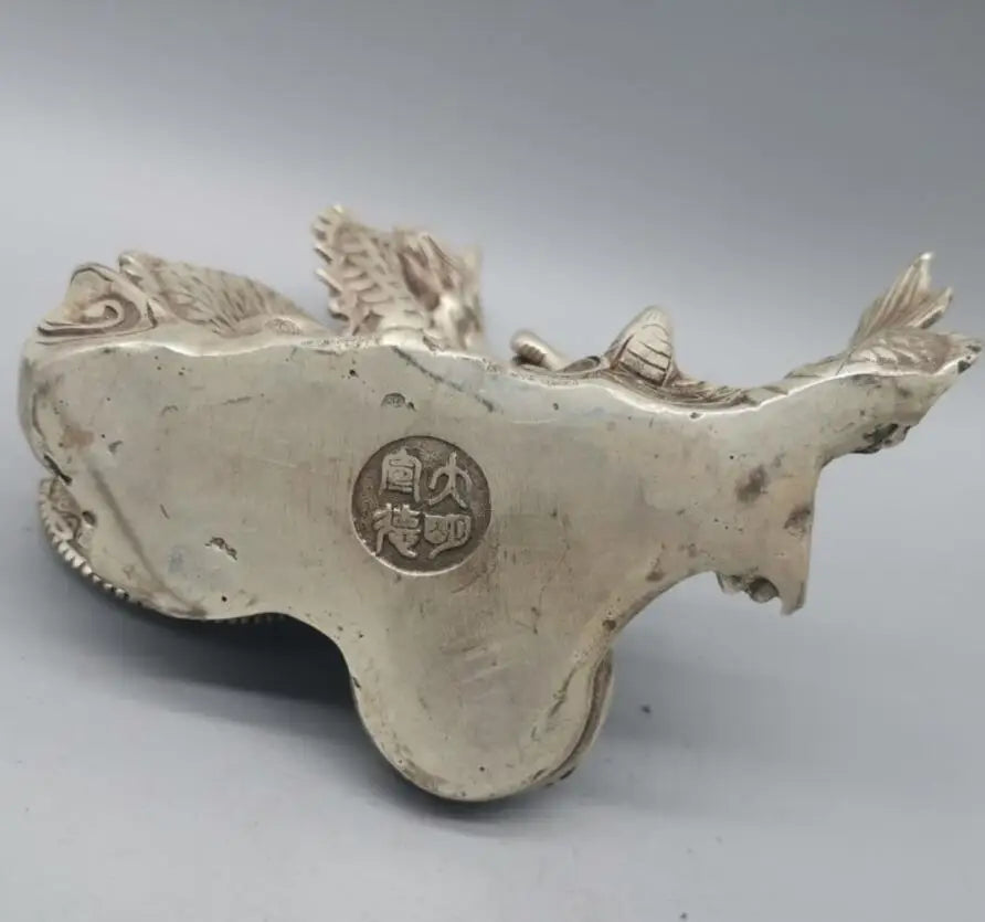 China White copper zodiac dragon crafts statue