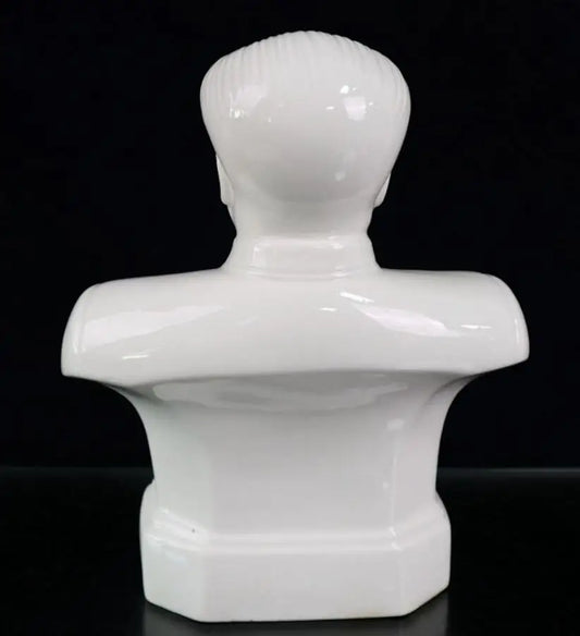 China White glazed ceramic Great leader Mao Zedong crafts statue