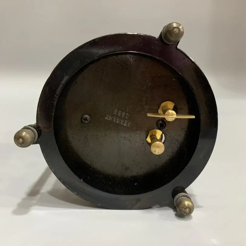China archaize brass Coloured glaze Clock crafts statue
