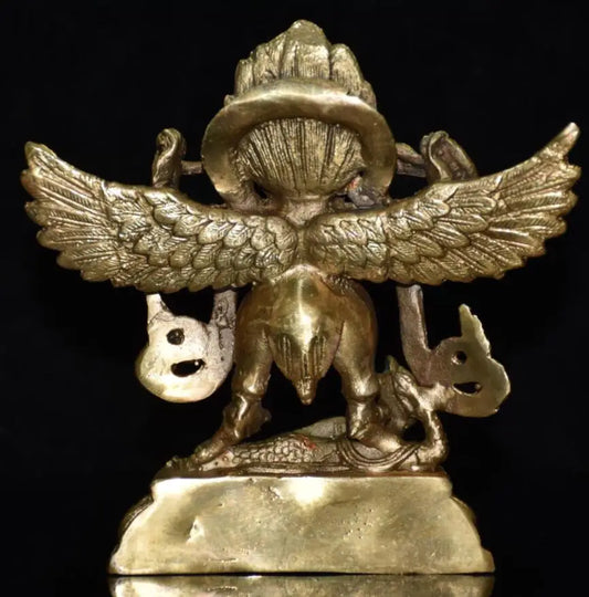 China archaize brass Dapeng Bird crafts statue