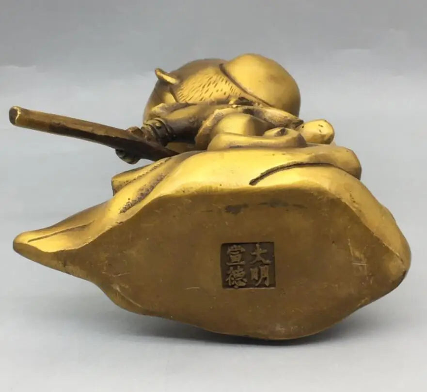 China brass Cartoons Monkey King crafts statue
