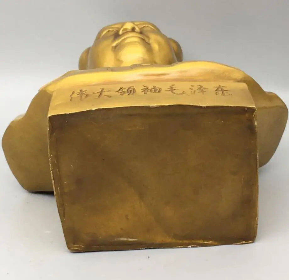 China brass Chairman MAO bust crafts statue