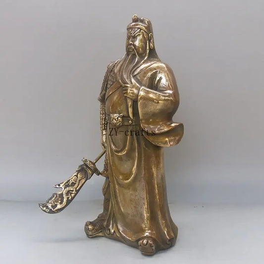China brass Guan yu crafts statue collection Ornaments