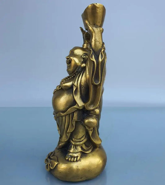 China brass Ingots maitreya Buddha crafts statue