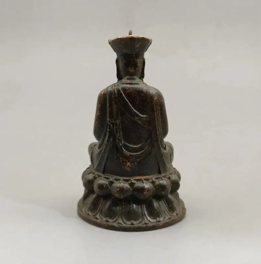 China brass Jizo king small crafts statue