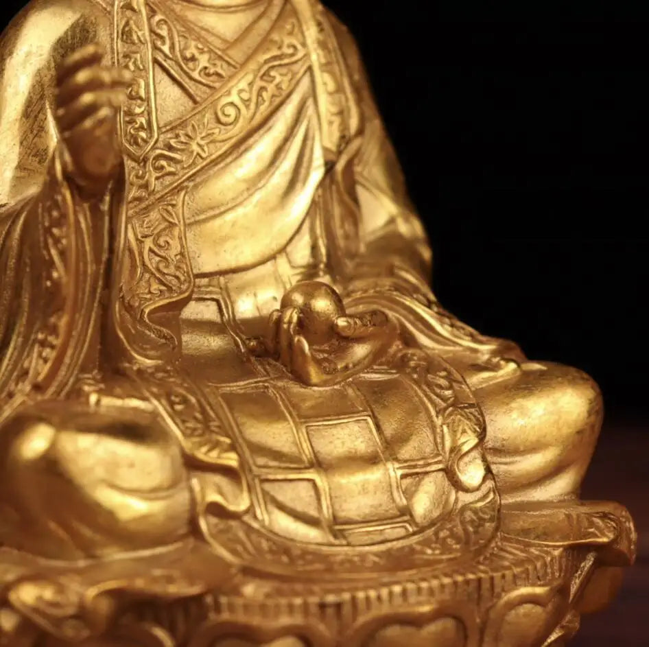 China brass Ksitigarbha crafts statue