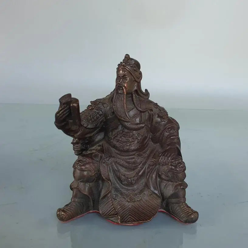 China brass Look book Guan yu crafts statue