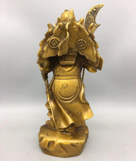 China brass Loyal Righteousness Guan Yu crafts statue
