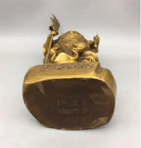 China brass Loyal Righteousness Guan Yu crafts statue
