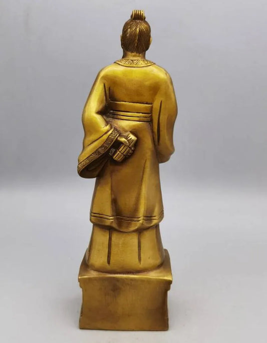 China brass Medical sage Zhang zhongjing crafts statue