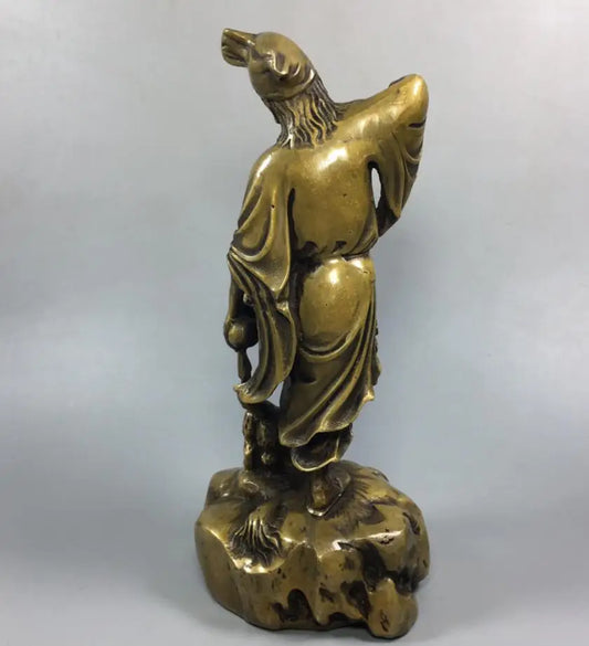 China brass Monk Buddha crafts statue