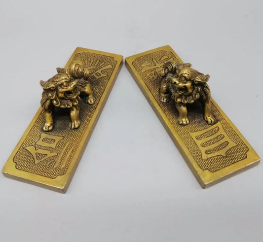 China brass Paper weight small crafts statue
