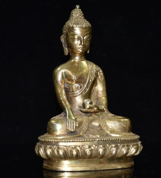 China brass Sakyamuni Buddha crafts statue