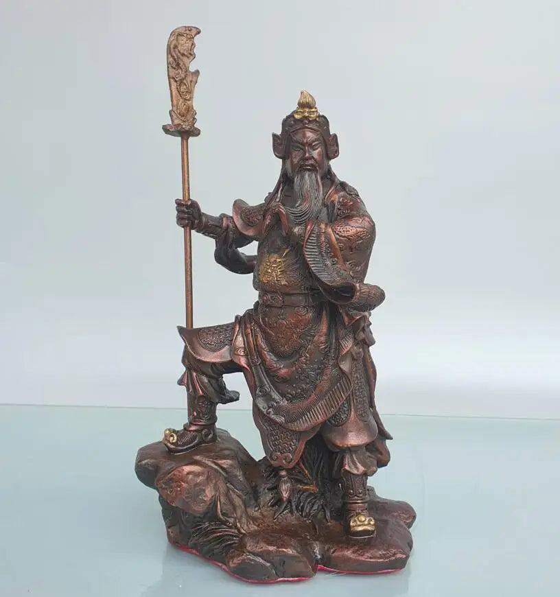 China brass Up mountain Guan yu crafts statue