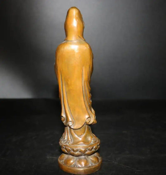 China brass Wishful Goddess of mercy crafts statue