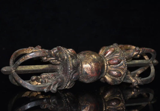 China brass archaize Exorcism Vajra crafts statue