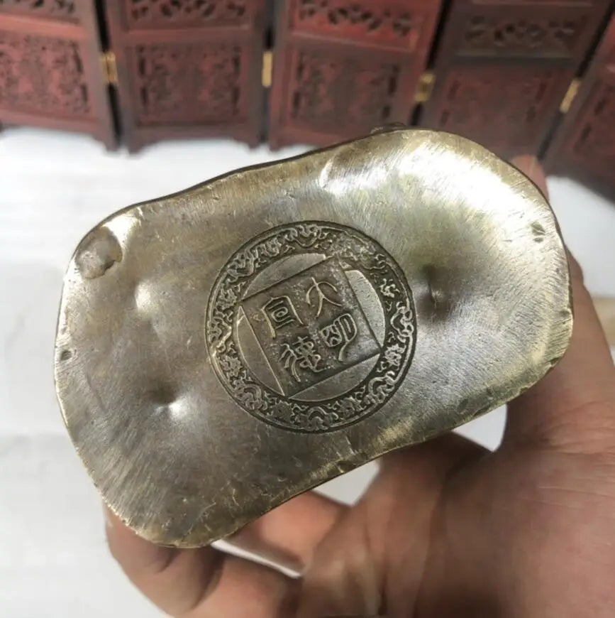 China brass archaize Guan yu crafts statue