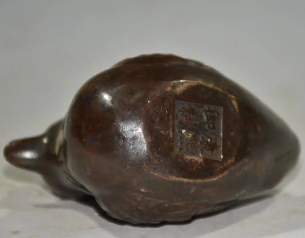 China brass archaize Mandarin duck crafts statue