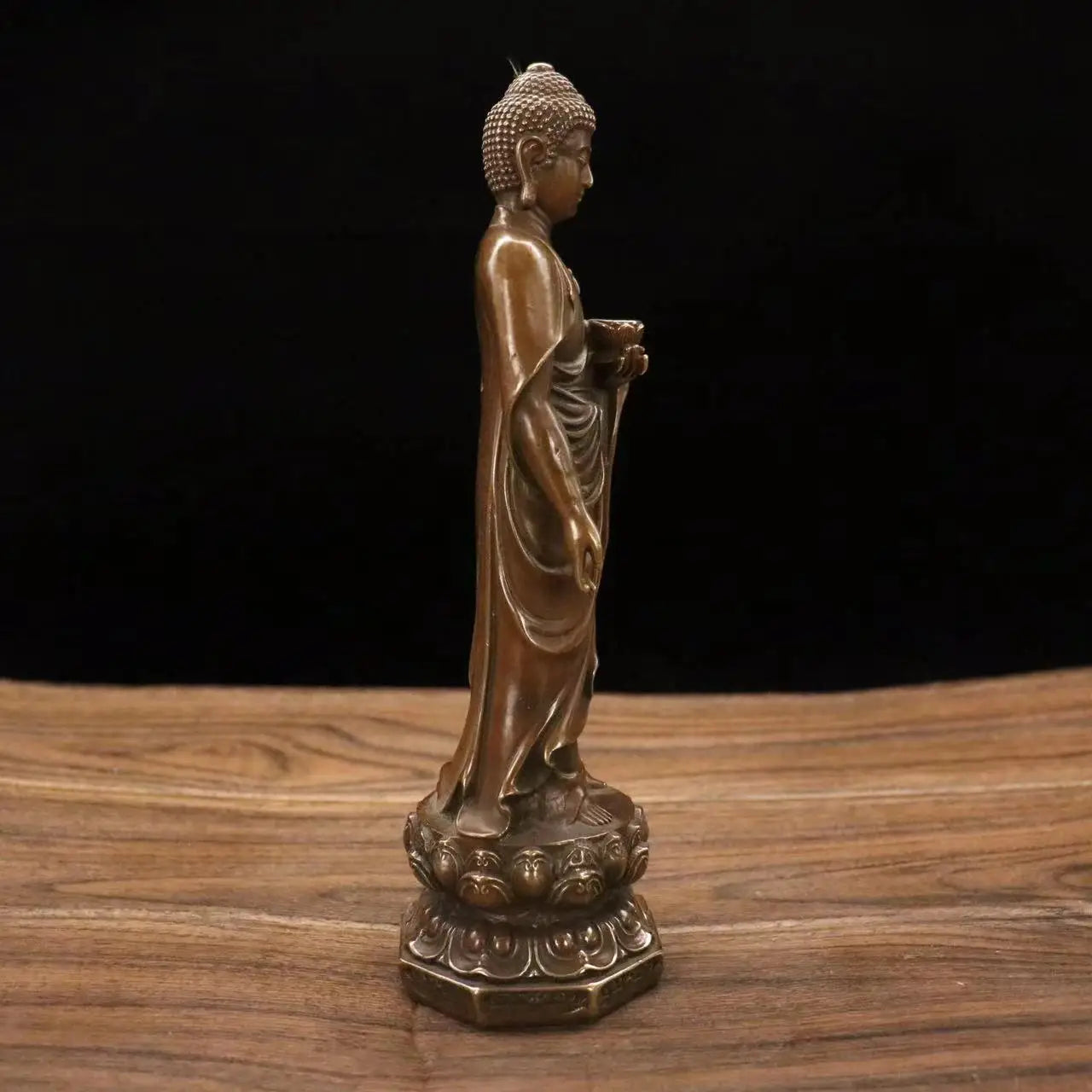China brass archaize Sakyamuni Buddha crafts bronze statue Ornaments