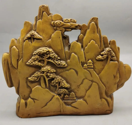 China brass archaize Smooth sailing crafts statue