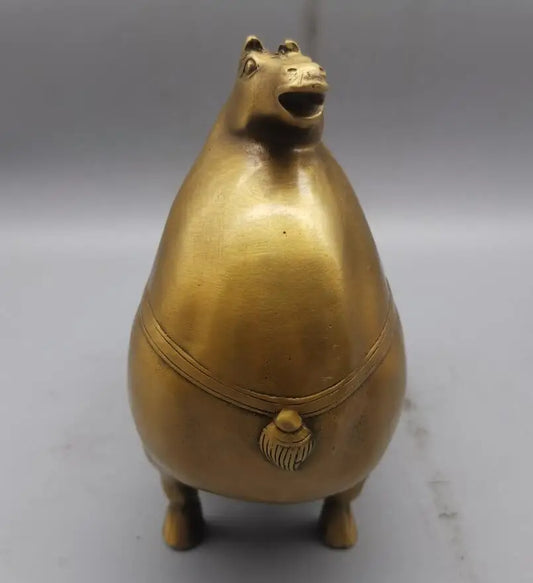 China brass archaize Tang Dynasty horse crafts statue